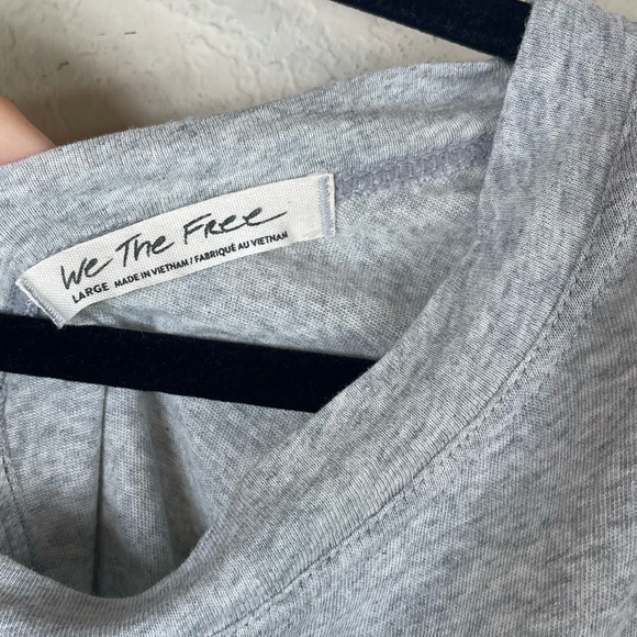 We The Free Layered Tunic Midi Dress Heather Grey Size Large - Picture 8 of 9